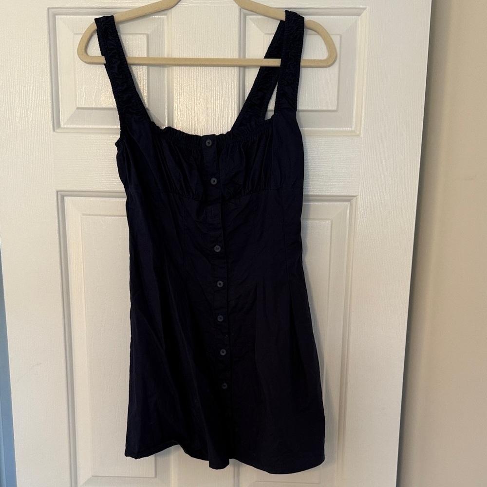 Princess Polly Black Button-Down Dress